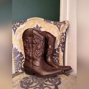 Mossimo Supply Co - Brown Cowboy Boots